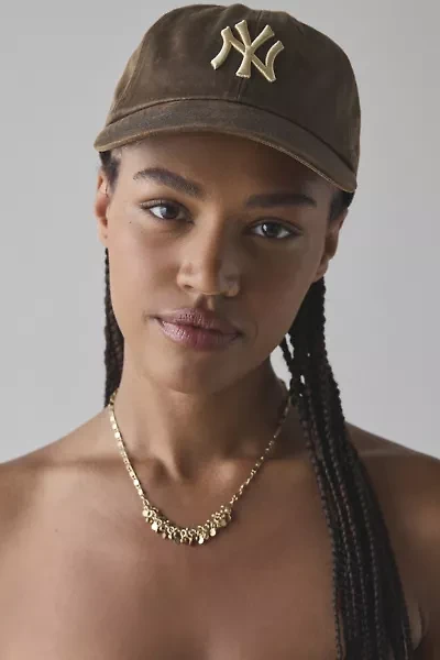Mitchell & Ness MLB New York Yankees Faux Leather Dad Hat