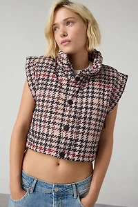Beach Riot Canyon Midnight Cropped Puffer Vest