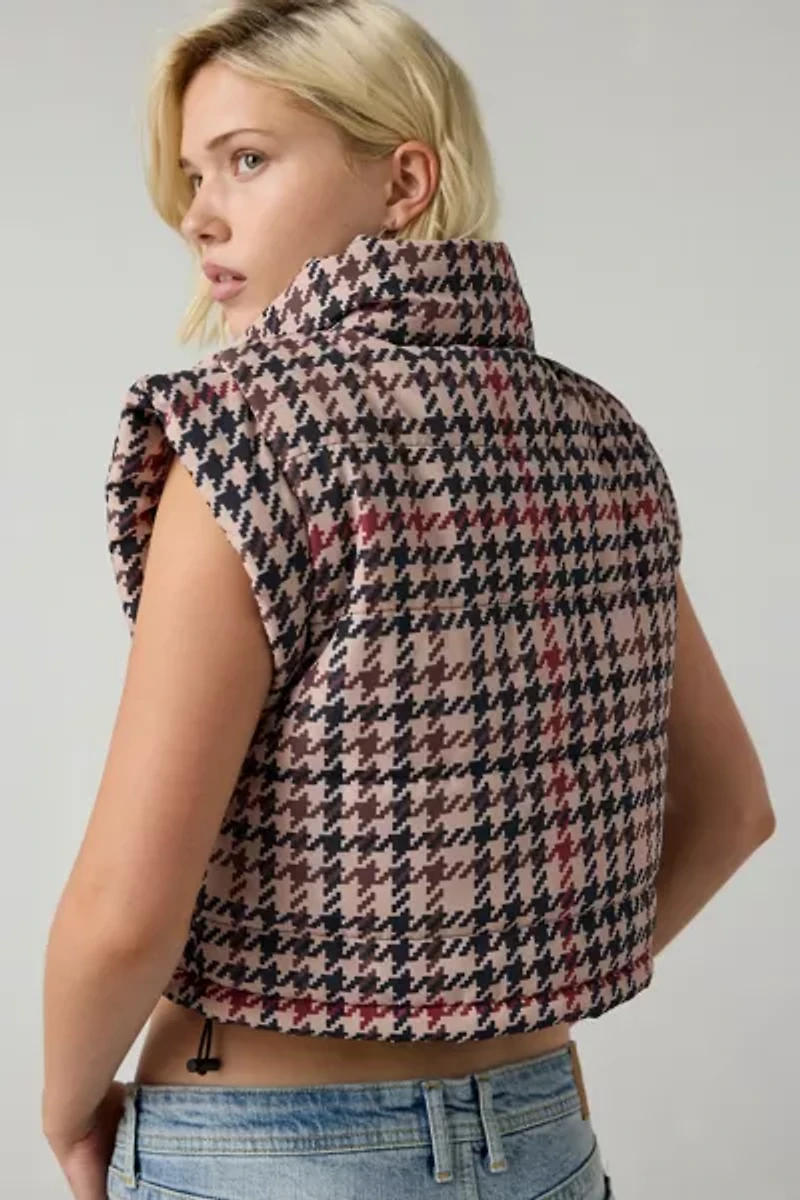 Beach Riot Canyon Midnight Cropped Puffer Vest
