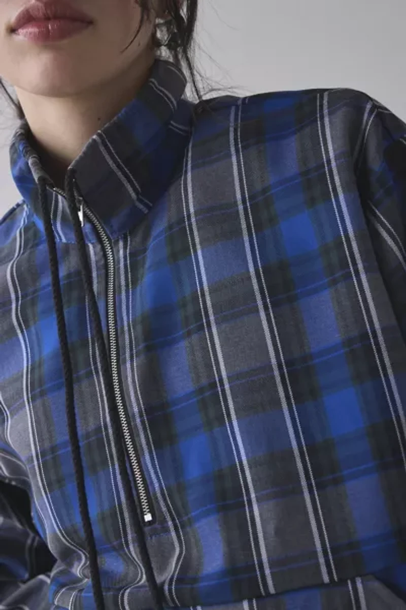 ReMADE By UO Remnants Plaid 1/4 Zip Pullover
