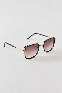 Lana Oversized Rectangle Sunglasses