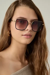 Lana Oversized Rectangle Sunglasses