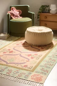 Waverly Floral Screen Printed Rug
