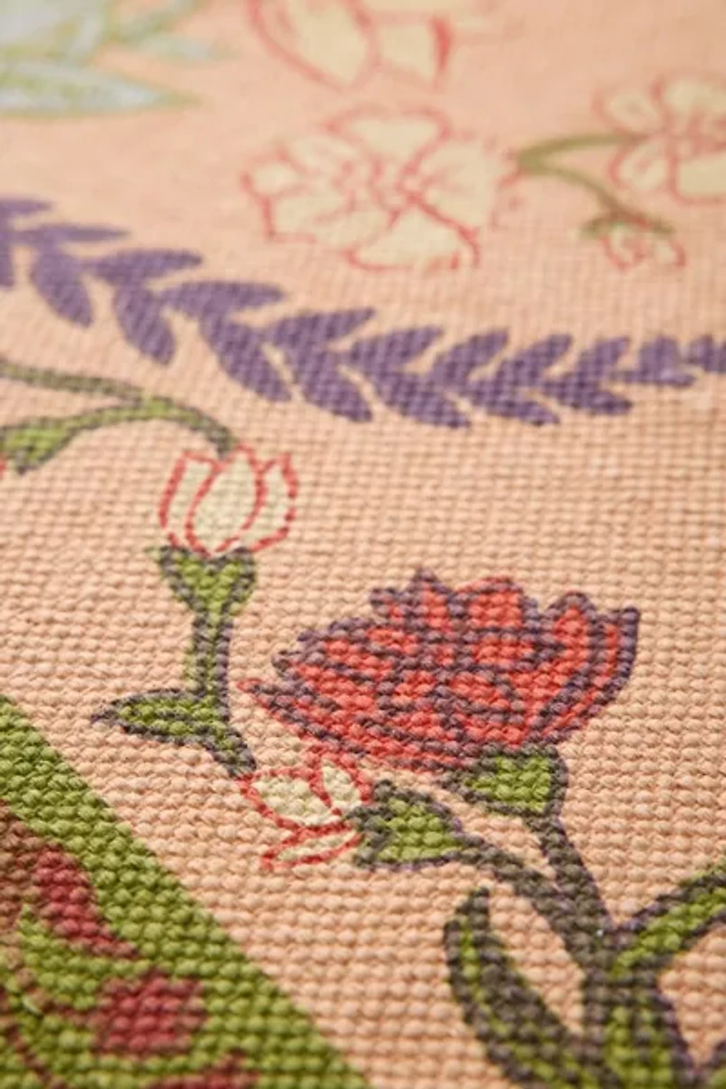 Waverly Floral Screen Printed Rug