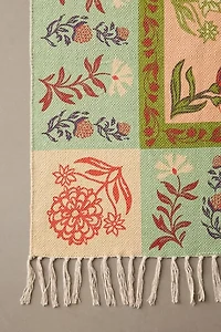 Waverly Floral Screen Printed Rug