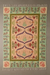 Waverly Floral Screen Printed Rug
