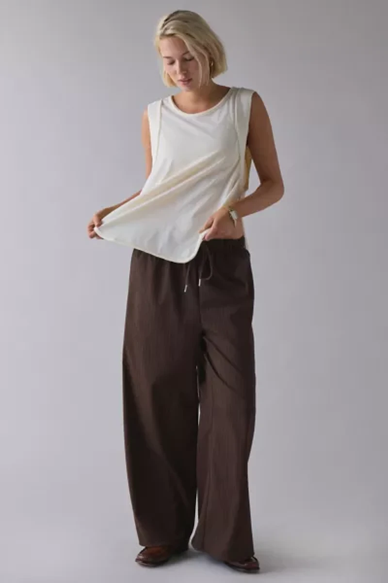 Out From Under Straight Chillin’ Side-Split Muscle Tank Top