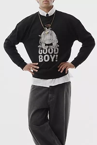 LC23 Good Boy Graphic Crew Neck Sweatshirt