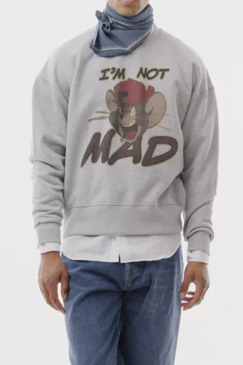 LC23 I'm Not Mad Graphic Crew Neck Sweatshirt