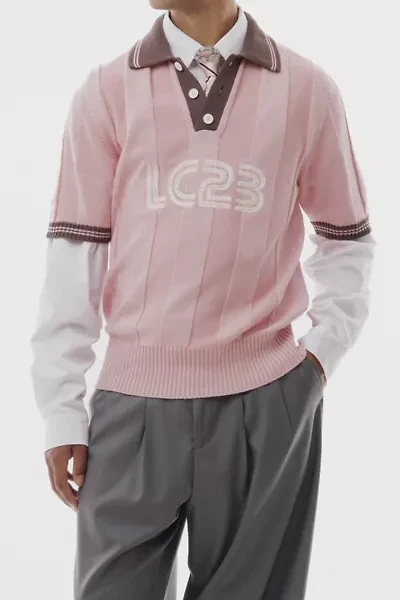 LC23 Football Short Sleeve Polo Sweater