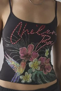Chileno Bay Tropical Graphic Cropped Cami