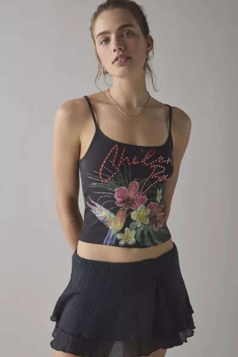 Chileno Bay Tropical Graphic Cropped Cami
