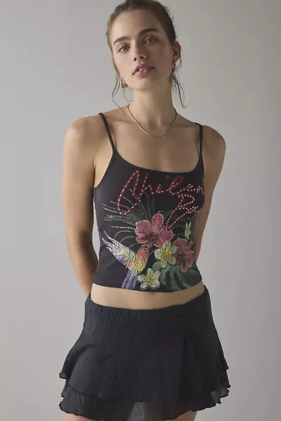 Chileno Bay Tropical Graphic Cropped Cami