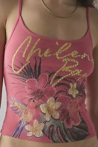Chileno Bay Tropical Graphic Cropped Cami
