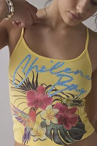 Chileno Bay Tropical Graphic Cropped Cami