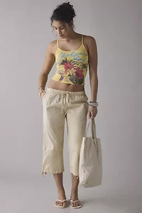 Chileno Bay Tropical Graphic Cropped Cami