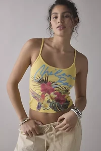 Chileno Bay Tropical Graphic Cropped Cami