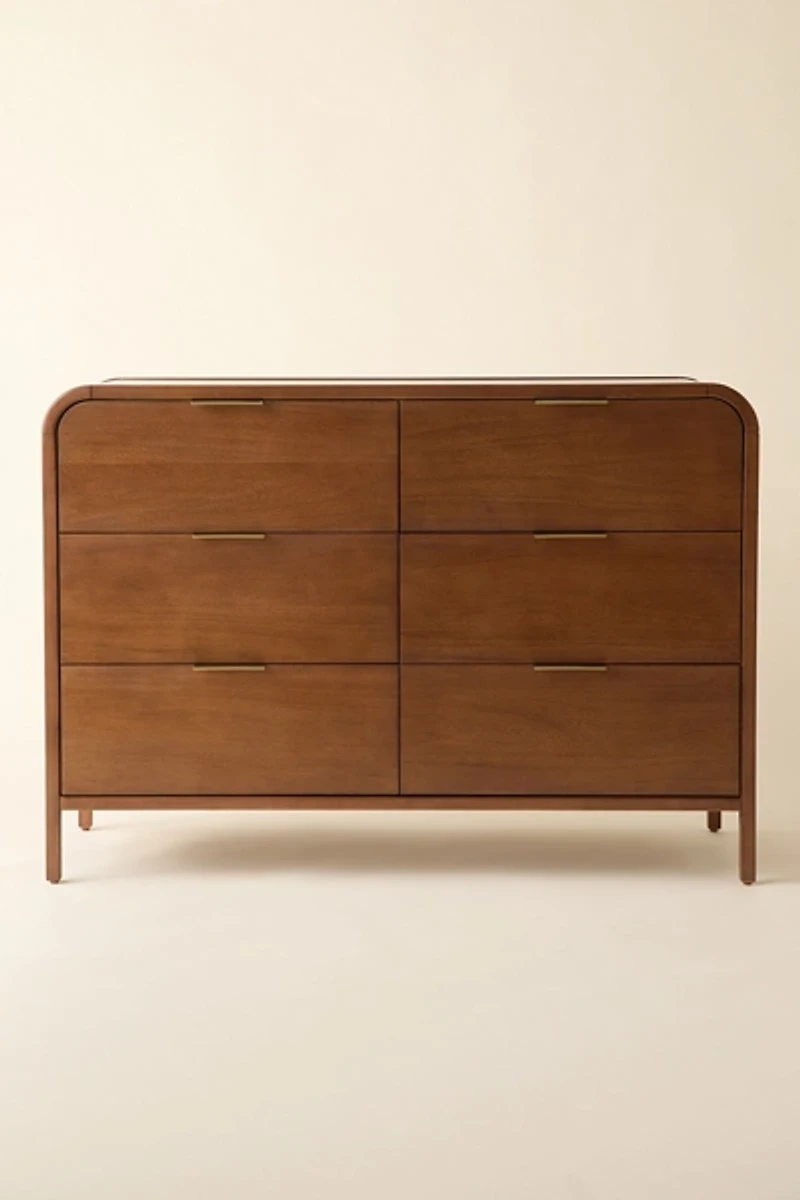 Kane Wood 6-Drawer Dresser