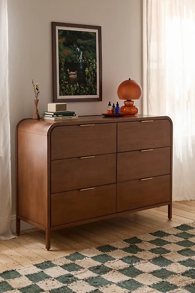 Kane Wood 6-Drawer Dresser