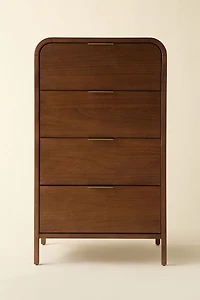 Kane Tall Wood 4-Drawer Dresser