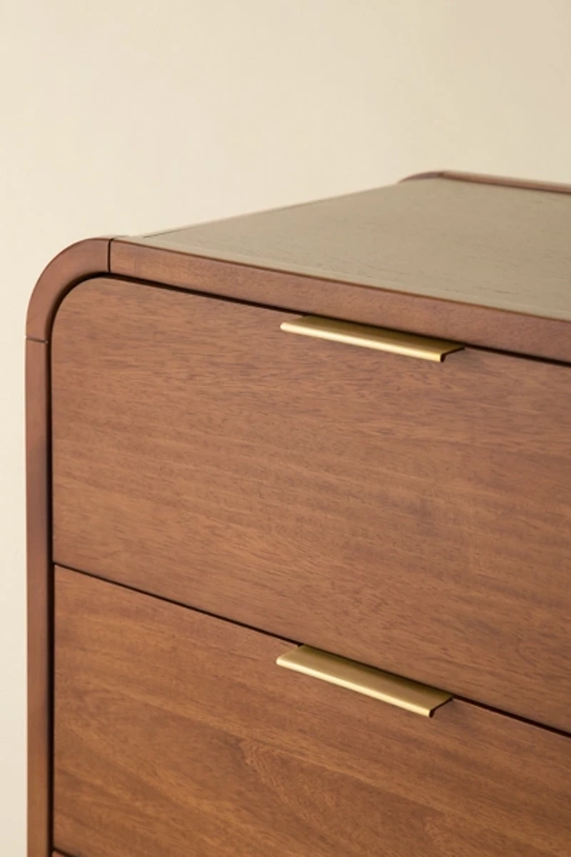 Kane Tall Wood 4-Drawer Dresser