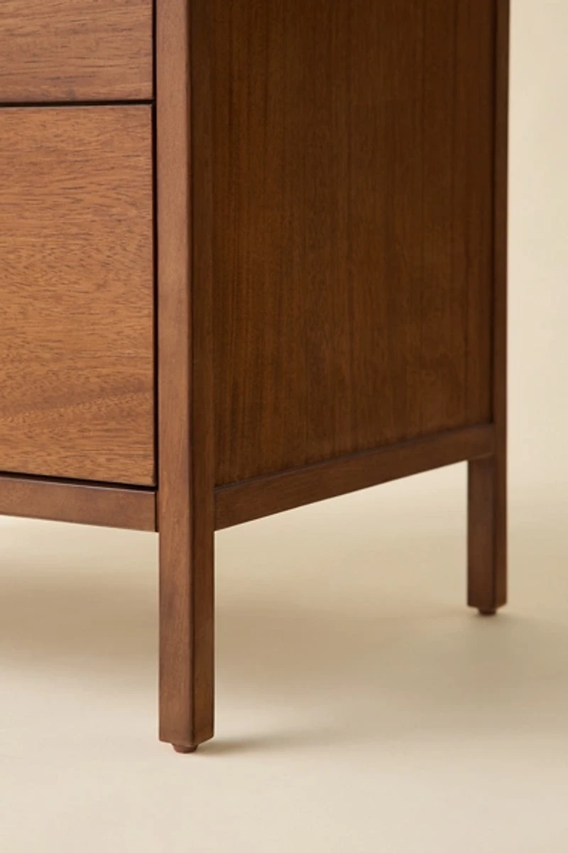 Kane Tall Wood 4-Drawer Dresser