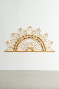 Rattan Sun Wall Hanging/Floating Headboard