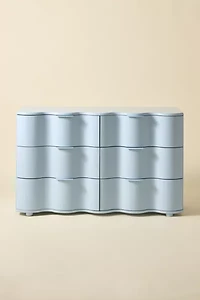 Aria 6-Drawer Short Squiggle Dresser