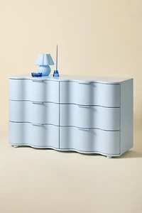 Aria 6-Drawer Short Squiggle Dresser
