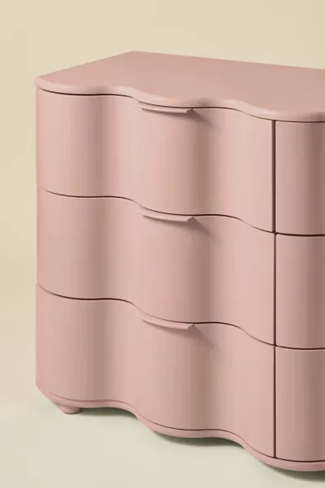 aria 6-drawer short squiggle dresser Urban Outfitters Aria 6 Drawer Dresser