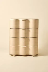 Aria Tall 4-Drawer Squiggle Dresser