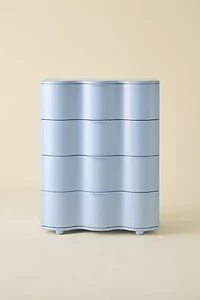 Aria Tall 4-Drawer Squiggle Dresser