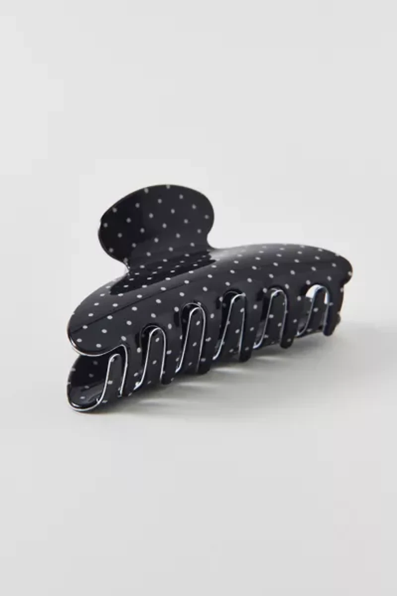 Printed Polka Dot Claw Clip