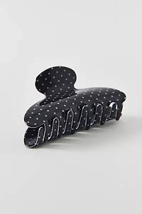 Printed Polka Dot Claw Clip
