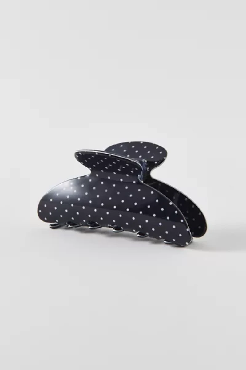 Printed Polka Dot Claw Clip
