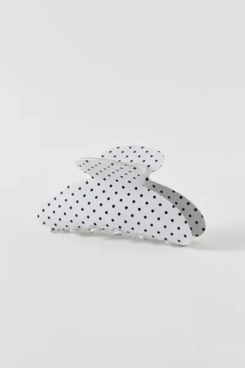 Printed Polka Dot Claw Clip