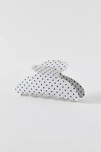 Printed Polka Dot Claw Clip