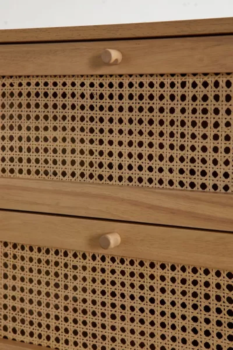 Kieran Cane 6-Drawer Dresser