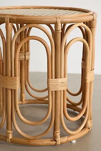 Karoline Round Rattan Side Table