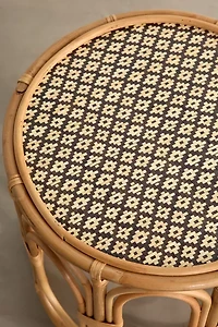 Karoline Round Rattan Side Table