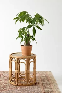Karoline Round Rattan Side Table
