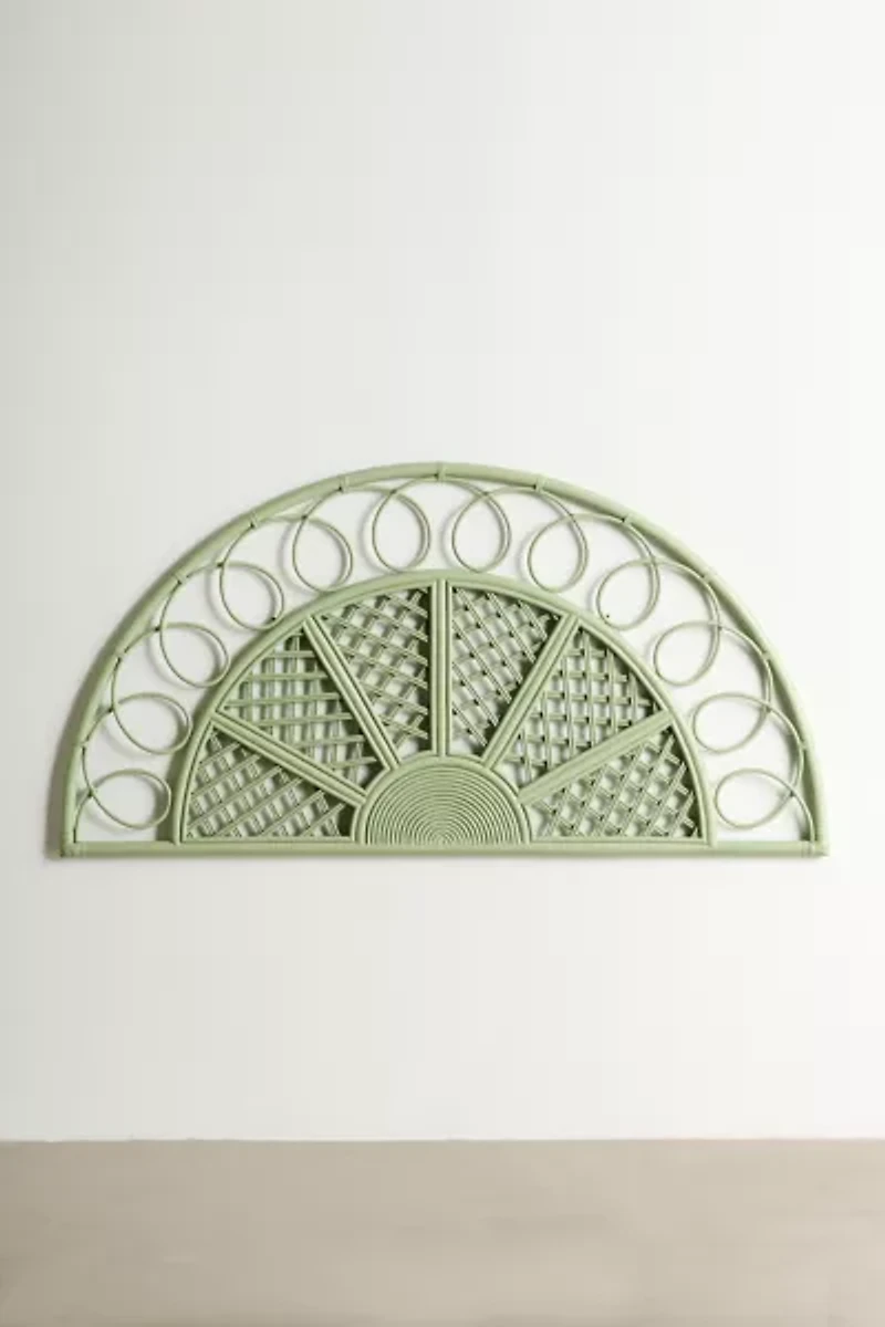 Safa Arch Rattan Floating Headboard