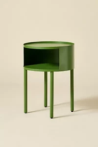 Lucie Iron Cutout Storage Nightstand