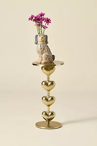 Amour Stacked Heart Drink Side Table