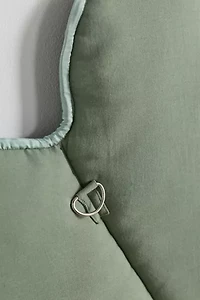Callista Scalloped Velvet Upholstered Floating Headboard