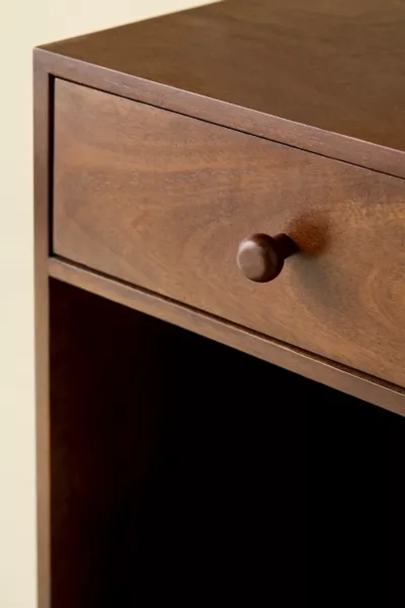 Clara Wood Storage Nightstand