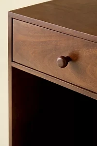 Clara Wood Storage Nightstand