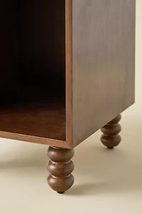 Clara Wood Storage Nightstand
