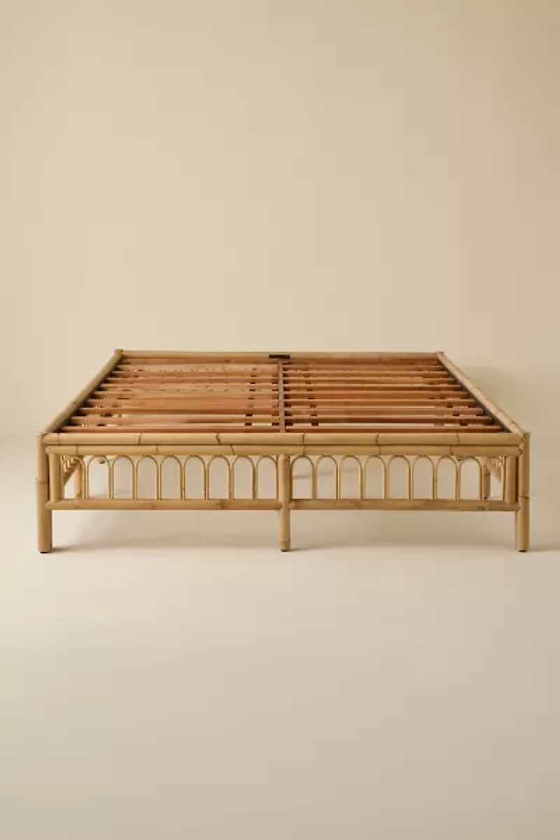 Zoe Rattan Platform Bed