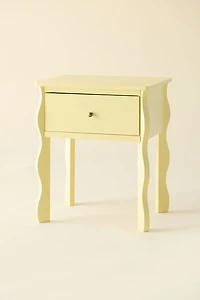 Sylvie Squiggle Wood Storage Nightstand
